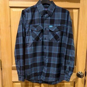 Dixxon Men's Blue Plaid Shirt